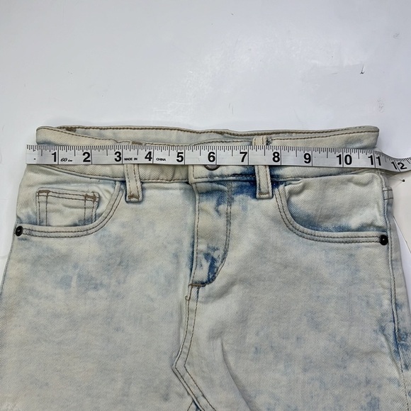 DL1961 JENNY SKIRT NWT VENICE BEACH  FROSTED DISTRESSED DENIM SZ 6 - Picture 7 of 8